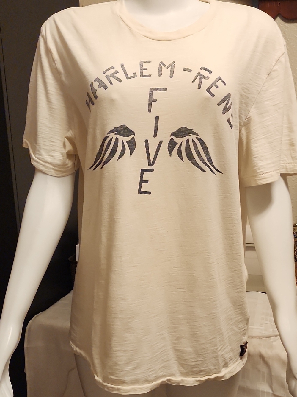 Men’s Cream Graphic Short Sleeve Tee